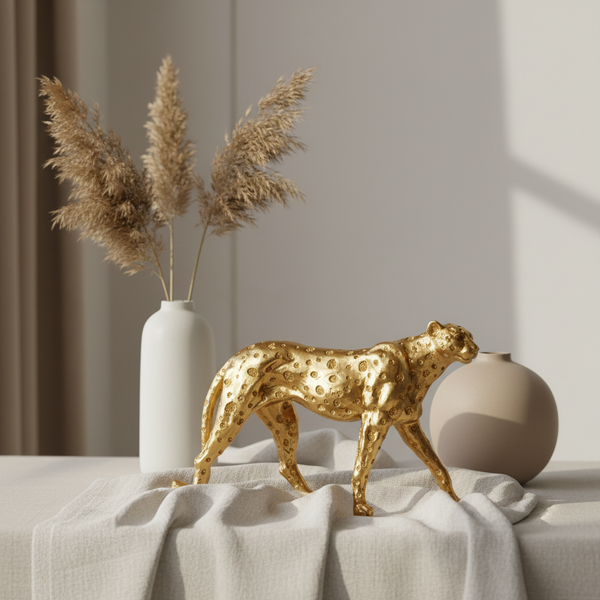 Gold Leopard Figurine – Home Decor 2