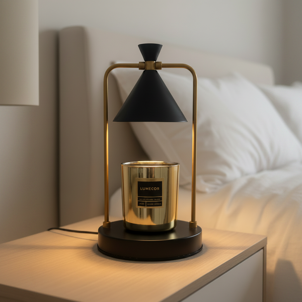 LUMECOR Candle Warmer - Square Bedroom