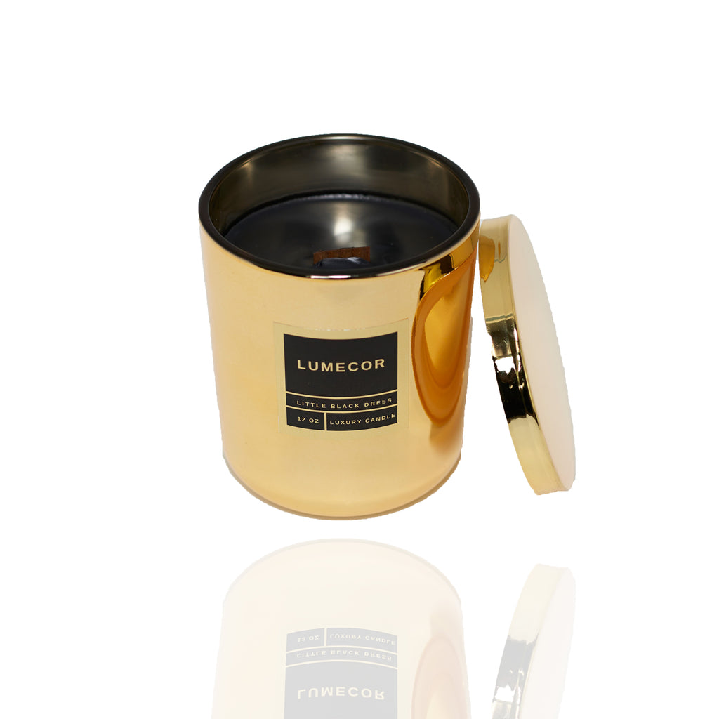 little black party dress candle Little Black Dress LUMECOR CANDLES